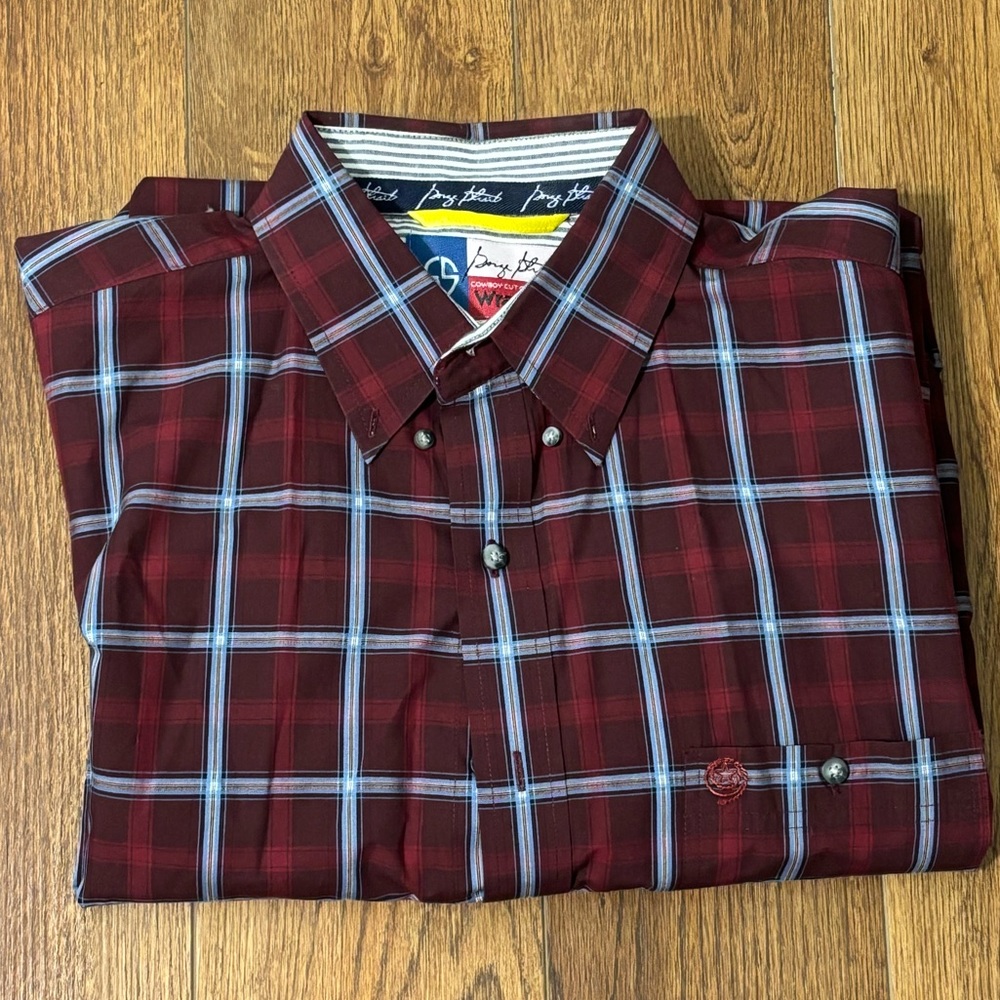 George Strait Wrangler Long Sleeve Button Down Shirt